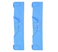 2 Pezzi Fascia Assorbente per Casco, Cotone e Polimero Blu | Comfort per Elmetto, Assorbimento del Sudore, Rete Traspirante, per Testa e Fronte, Uso All'aperto