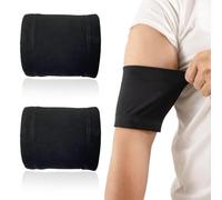 2 Pezzi Fascia da braccio per sensore, Fascia da braccio per il diabete per sistemi di monitoraggio del baccello dell'insulina, Manicotto del braccio dell'insulina del diabete（nero L)
