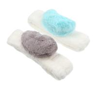 2 Pezzi Fascia per Capelli a Cuore Elastica in Pile Corallo | Tieni i Capelli Indietro Durante la Cura della Pelle, il Make-up e L’allenamento, Adatta a Frange e Maschere