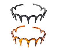 2 Pezzi Fascia Per Capelli ZigZag, Fascia Per Denti ZigZag, Fascia Per Capelli Forma Di Z, Per Il Viso Lavaggio Denti Squalo Antiscivolo, Fasce Per Capelli Fascia Ondulata Per Uomo