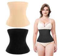 2 pezzi Fascia Post Parto Cintura Guaina Post Parto,pancera post parto,Cintura modellante per donna Regolabile Cintura Addominale Pezzo unico Per la Schiena Traspirante Cintura Shapewear,taglia unica