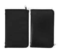 2 Pezzi Fascicolo a Fisarmonica A6 Mini con Cerniera, 13 Tasche in Plastico | Organizer Estensibile con Scomparti a Fisarmonica, Chiusura Zip Completa, Struttura Stabile per Cassetti e Ufficio