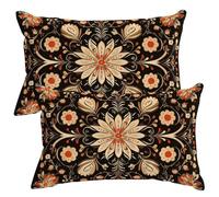 2 Pezzi Federe Cuscini per Divano 20x30 cm in Velluto Copricuscini Retrò Morbido Fodere per Cuscino Fiori Americani Federa Cuscino Rettangolare Copri Cuscini per Divano Letto Soggiorno Casa -SC519