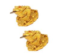 2 Pezzi Feng Shui Soldi Rospo Fortunato Ricchezza Fortuna Rana Decorazione