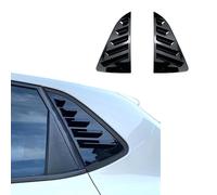 2 Pezzi Feritoia per finestrino laterale per auto per VW Polo 6R 6C 2011-2017, ABS Finestra Posteriore Triangolo Persiane Trim Parasole Spoiler,Gloss black
