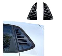 2 Pezzi Feritoia per finestrino laterale per auto per VW Polo 6R 6C 2011-2017, ABS Finestra Posteriore Triangolo Persiane Trim Parasole Spoiler, Carbon fiber look