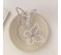 2 pezzi Fermagli per capelli a farfalla con decorazione in perle finte, stile Y2K, per scuola, università, accessori per capelli perle, adatti per vacanze, spiaggia, viaggi, per donna Tagli UnicaAnima