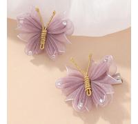 2 pezzi Fermagli per capelli a farfalla fatti a mano, alla moda e dolci, regalo ideale per le migliori amiche GraficoPizzo