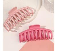 2 pezzi Fermagli per capelli a forma di osso di dinosauro sabbiato rosa, fermagli casual per capelli, accessori per capelli autunno inverno per donne, per outfit da vacanza, outfit estivi da donna Tag
