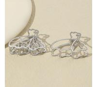 2 pezzi Fermagli per capelli da donna di piccole dimensioni a forma di farfalla e ala in metallo e lega, accessori per capelli, fermagli per capelli, fermagli a coda di castoro, fermagli per capelli, 