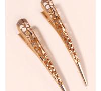 2 pezzi Fermagli per capelli in acetato spesso con design a corno, adatti per l'uso quotidiano, fermagli a graffa per strada, fermagli per capelli, accessori per capelli, accessori per la testa, acces