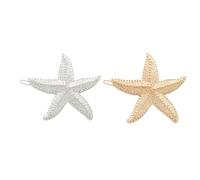 2 Pezzi Fermaglio a Stella del Mare in Lega, Elegante | Decorativo per Feste e Cerimonie, Design Raffinato, Accessorio Chioma dal Gusto Unico e Leggero