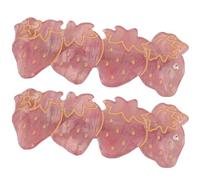 2 Pezzi Fermaglio Chioma Fragola Rosa, Piccolo, in Plastica e Lega | Stile Tenero e Moda, per Acconciatura Quotidiana, Facile da Fissare, Delicato sulla Pelle