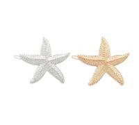 2 Pezzi Fermaglio per Chioma Stella del Mare in Metallo | Design Unico e Moda Raffinata, per Feste e Acconciature Speciali, Finitura Bella e Sottile