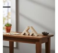2 Pezzi Fermalibri in Pietra Naturale Stile Wabi-Sabi