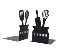 2 Pezzi Fermalibri per Mensole, Reggilibri in Metallo Nero Ferma Libri per Libreria Fermalibri in Metallo Supporto Invisibile per Libri Fermalibri per Casa, Ufficio, Biblioteca, Studenti Regalo