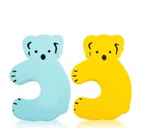 2 Pezzi Fermaporta Antischiacciamento, Set Koala Cartoon in Eva | Montaggio Facile, Non Rovina Vernice e Legno, Attenua Rumore Colore Casuale