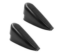 2 Pezzi Fermaporta da Pavimento, Ferma Porte da Pavimento in Lega di Zinco + Gomma, Door Stopper Comprimibile da 43.5-70 mm, per Vari Spazi Tra le Porte in Uffici e Abitazioni (Nero)