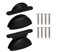 2 Pezzi Fermaporta Esterno Camper con Viti, Fermo per Porta Roulotte e Camper in Nylon, Accessori Roulotte per Roulotte Barche Armadi (Nero)