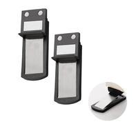 2 Pezzi Fermaporta magnetico,Fermaporta Pavimento,con Viti Autoadesive Nascoste,Ideale per Uffici, Camere da Letto, Cucine, Hotel e Balconi (2, grigio)