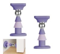 2 Pezzi Fermaporta Magnetico, Fermaporte Magnetico Da Pavimento, Installazione Senza Forare Fermaporta Magnetico, Fermaporta Per Pavimento, Silicone, Aspirazione Magnetica, Senza Perforazione