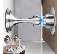 2 Pezzi Fermaporta Magnetico, Fermaporte Nessun Pugno in Acciaio Inossidabile, F