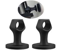 2 Pezzi Fermaporta Magnetico in Silicone, Fermaporte Magnetico Sulla Maniglia Della Porta Senza Forare, per Camera da Letto, Bagno, Cucina, Ufficio, Silenzioso, Anticollisione (Black)