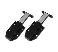 2 pezzi Fermo a Pressione per Ante e Cassetti, Doppia Testa, 11,7x4,7x1,7cm | Ferro, PP e Plastica Nera, Chiusura Silenziosa senza Maniglia, Montaggio senza Utensili