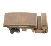 2 Pezzi Fibbia Automatica Piastra Marrone