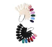 2 Pezzi Film di karaoke color unghie dei piedi unghie finte punta francese X Astuccio tavola per le punte delle unghie consigli per la pratica delle unghie plastica