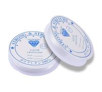 2 pezzi Filo di perline trasparente,Filo elastico per bracciali,Filo di nylon elastico,Filo da pesca trasparente,Fili per braccialetti,Filo per collane,Elevata elasticità(0.4mm-24M,0.6mm-12M)