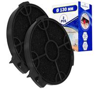 2 Pezzi Filtro Cappa Cucina Carboni Attivi Ø 130 mm Modelli CARBFILT4 con Codice Originale ART00801 02859394 per B&Q per Cata per Cooke & Lewis per Designair per Elica per MyAppliances - MONTERAL