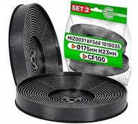 2 Pezzi Filtro Cappa Cucina Carboni Attivi Ø 175 mm Tipo CF100 con Codice Originale 00743169 00796390 DHZ5276 Z5138X1 LZ52751 per Exquisit per Respekta per Bomann - Garanzia di 5 Anni - ONIX TECH