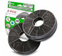 2 Pezzi Filtro Cappa Cucina Carboni Attivi Tipo CF 130 Ø105х21 mm con Codice Originale 49040117 49040890 35602288 MIZ0058 per Candy per Respekta - Garanzia di 5 Anni - ONIX TECH