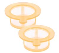 2 Pezzi Filtro Cellule Monouso Rotondo in Polipropilene Nylon | Maglia Uniforme, Bordi Lisci, Filtrazione Rapida, Adatto a Insegnamento in Laboratorio, Giallo