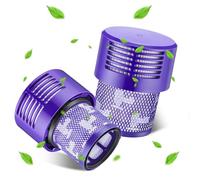 2 Pezzi Filtro Compatibile con Dyson V10, SV12 Cyclone Animal Absolute Aspirapolvere, Accessori Originale Filtri, Cyclone Aspirateur, Lavabile Motorhead con Spazzola di Pulizia Sostituire