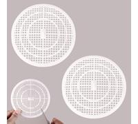 2 Pezzi Filtro Doccia Capelli,Raccogli Capelli Doccia 120 Mm,Filtro Di Scarico Per Piatto Doccia,Raccogli Capelli Doccia, Per Bagno Vasca Da Bagno Cucina(Bianco)