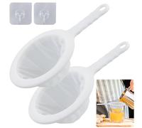 2 Pezzi Filtro Per Alimenti,filtri A Rete in Nylon,filtro A Rete,Filtro A Setaccio,Setaccio Filtro A Rete Riutilizzabile,per Filtrare Oli,caffè,tè,succo,vino(200 Mesh)