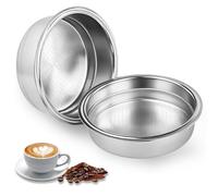 2 Pezzi Filtro per Caffè in Acciaio Inossidabile, 51mm Filtro Macchina Caffe Cestello per Filtro Pressurizzato a Doppio Strato, Riutilizzabile per Macchina da Caffè Esspesso