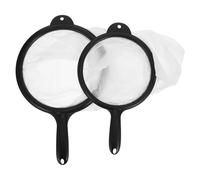 2 Pezzi Filtro per Tè Sfuso in Rete Fine, Set | Bordo Anti-sversamento, Plastica e Tessuto, per Tè Thailandese, Caffè e Spezie in Cucina