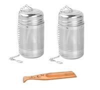 2 Pezzi Filtro te Infusione, Infusore tè Acciaio Inox con Gancio a Catena, Infusore per Tisane, Filtri per tisane Sfuse, Tea Infuser per Teiere Tazze e Bottiglie di tè, Filtro Tisana Infusione