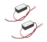2 Pezzi Filtro Telecamera Retromarcia, Raddrizzatore 12V DC per Telecamera di Retromarcia, Antidisturbo Stabile Bassa Tensione per Auto, Eliminazione Interferenze Schermo Nero, Compatibile con Veicoli