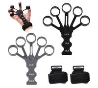 2 Pezzi Fingertrainer,Manopole Mani Per Polso Resistenza Regolabile,13-21lb,Esercitatore Estensore Per Dita Con Protezione Polso,Esercitatore Presa,Per Allenamento Della Forza