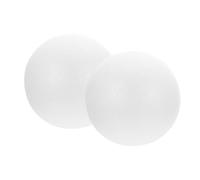 2 Pezzi Finta Torta in Schiuma a Forma di Sfera Bianca da 8 Pollici | Modello Riutilizzabile ad Alta Densità, per Allenamento Domestico e Vetrina Negozio, Forma Rotonda