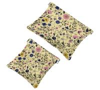 2 pezzi fiori colorati 713 Shrapnel borsa: borsa per il trucco essenziale per le donne in movimento, Multicolore, A：7.1x5.8in/18x14.8cm，B:4.7x4.5in/12x11.5cm