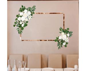 2 pezzi Fiori dell'arco di nozze decorazioni boho per la porta d'ingresso