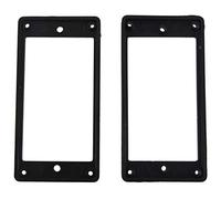 2 pezzi Flat Humbucker Pickup di montaggio Telaio ABS per chitarra elettrica