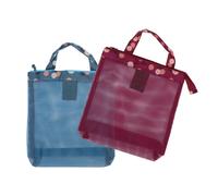 2 pezzi floreale Bagna da mare Summer Bags Sundries Swimsuit Scarpe