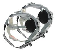 2 pezzi Fodera per Casco di Sicurezza 4 Punti Bottoni Ventilata 20x20x3cm | Poliestere, Plastica e Tessuto Rinforzati, Fissaggio Stabile, per Lavoratori in Officina e Lavorazioni Meccaniche