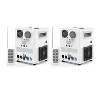 2 Pezzi FODEXAZY 1000W Bianco Elettronico Macchine Pirotecniche, Palcoscenico Attrezzature Effetto Speciale con d-mx512 (3CH) e Telecomando Senza Fili per Matrimonio Partito Concerto Natale Halloween